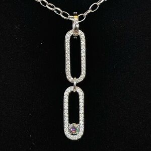 Bomb Party - June 2025 - Lab Created Alexandrite Necklace - Hematite Plating